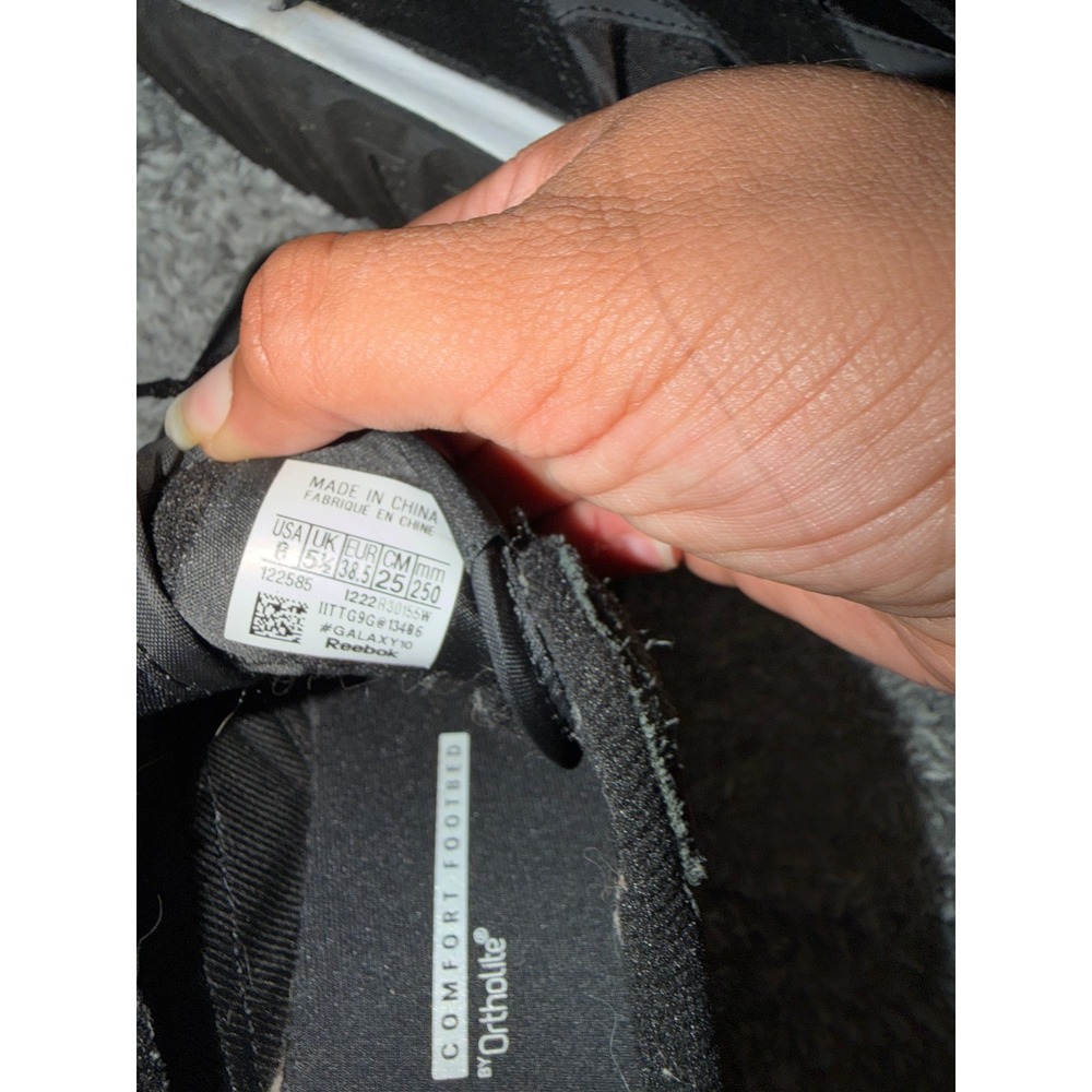 Reebok Galaxia Women's Size 8 Black Pink Retro Running Sneakers - Picture 3 of 3